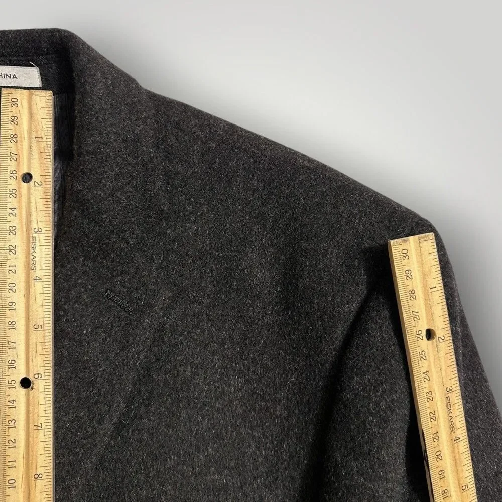 JOSEPH ABBOUD Men Blazer Sport Coat Two Button Jacket 42R Camel hair Wool Gray